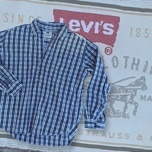 Levi’s Vintage Green Label Blue Tab Plaid Utility Shirt